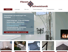 Tablet Screenshot of fliesen-schweickardt.com